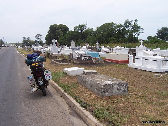 Graveyard without walls! - Belize City