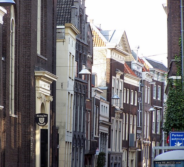 There are several versions of the story why many houses in the Netherlands lean towards the street.