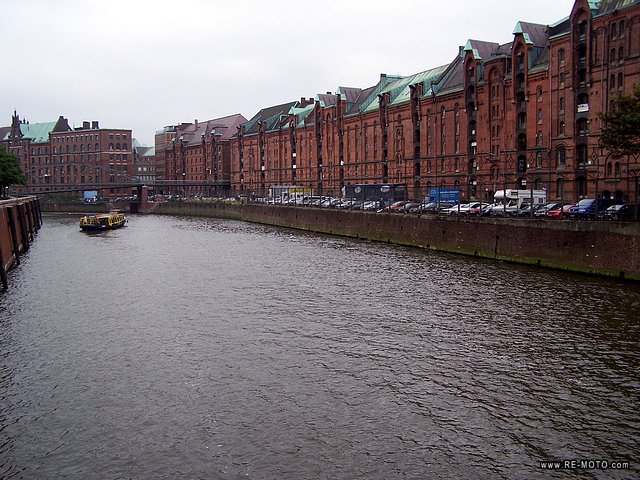 Old warehouses of Hamburg.