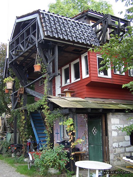 Christiania, a hippy town in the middle of Copenhagen.