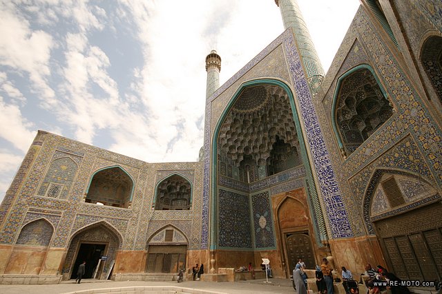 Fachada de la mezquita Shah.
