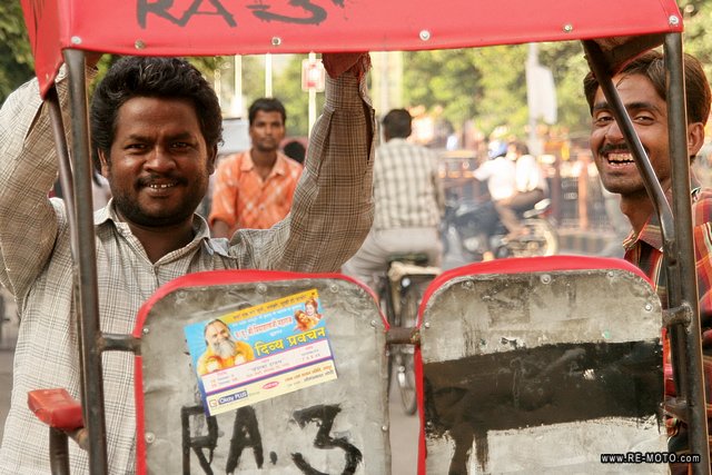 Conductores de rickshaw.