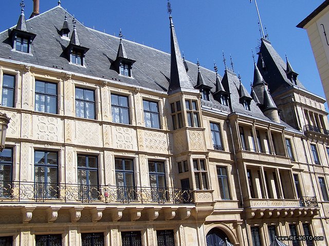 The Grand Ducal Palace, residence of the Grand Duke of Luxembourg (Luxembourg is a constitutional monarchy)