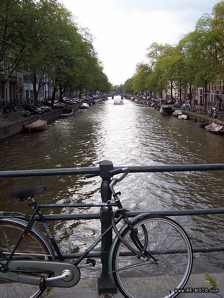 Amsterdam is famous for its enormous number of bicycles and is the world centre for bicycle culture. Its streets are crammed with parked bikes.
