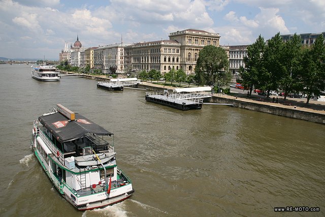 Danube River, which separates Buda and Pest.