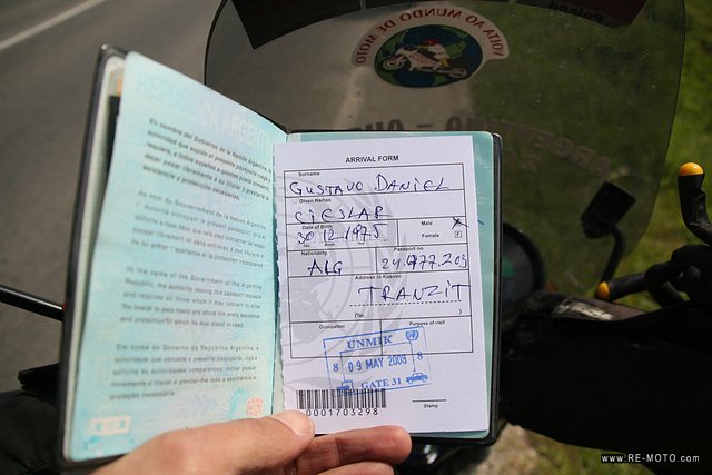 Transit permit for Kosovo
