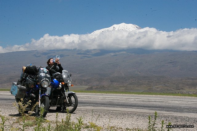 Fue emocionante ver el famoso monte Ararat.