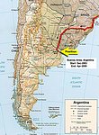 Landkarte von: Argentinien